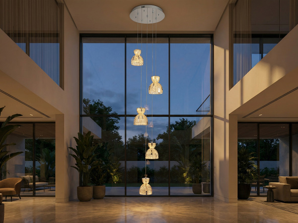 KATRIA Kristall-Hängelampe - V30045 2