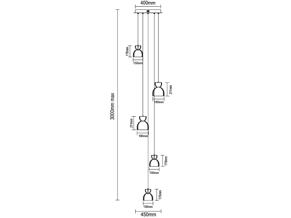 KATRIA Kristall-Hängelampe - V30045 8