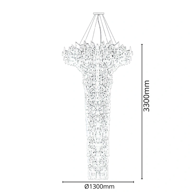 GOCCIA hängender Kristallkronleuchter 3300 - V20035 6