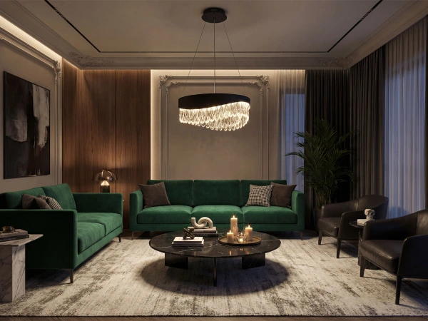 AURORA hängender Kristallkronleuchter 450 - V30075 3