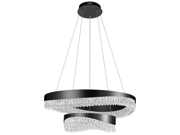 AURORA hängender Kristallkronleuchter 800+450 - V30078