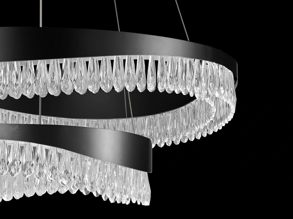 AURORA hängender Kristallkronleuchter 800+450 - V30078 11