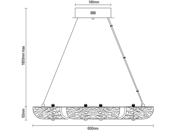 CORTEZA Kronleuchter 800 - V30034 5
