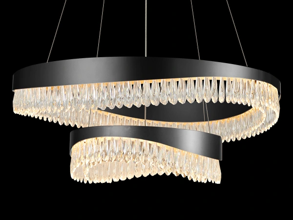 AURORA hängender Kristallkronleuchter 800+450 - V30078 10
