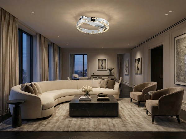 CLARIS Deckenlüster aus Kristall 600 - V30007 2