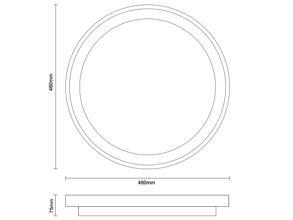 LINIA Deckenleuchte 480 - 10016 8
