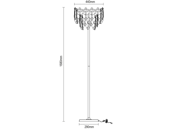 CHOREO Stehleuchte 1680 - V20121 8