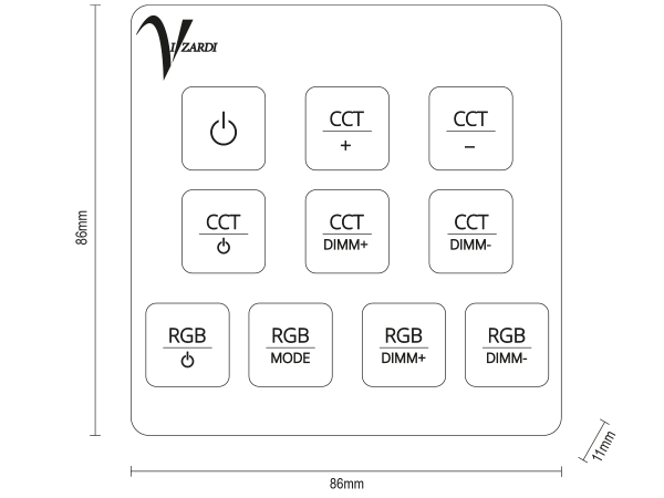 LINIA Fernbedienung für die Wandmontage - 10006 6