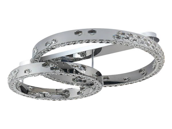 CLARIS Deckenlüster aus Kristall 800+600 - V30009