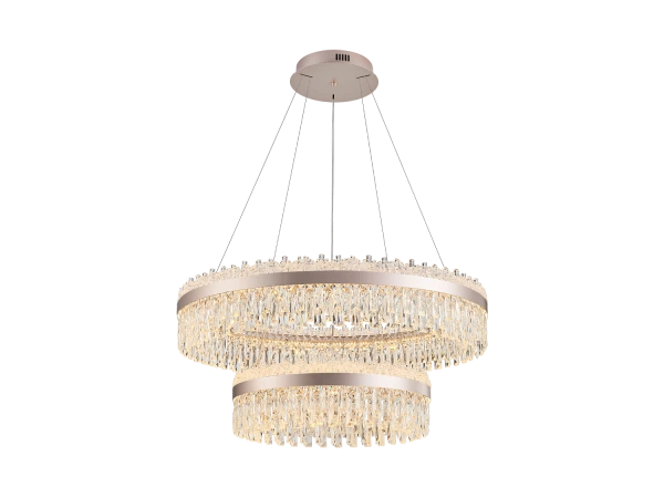 ROCOCO Hängekronleuchter aus Kristall 950+600 – V30105 2