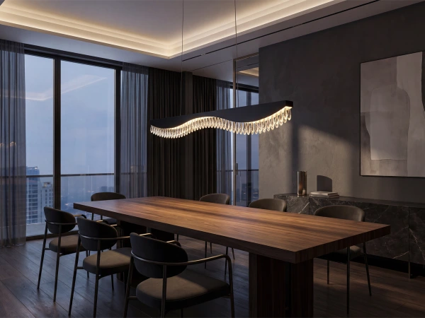 AURORA hängender Kristallkronleuchter 1100 - V30071 2