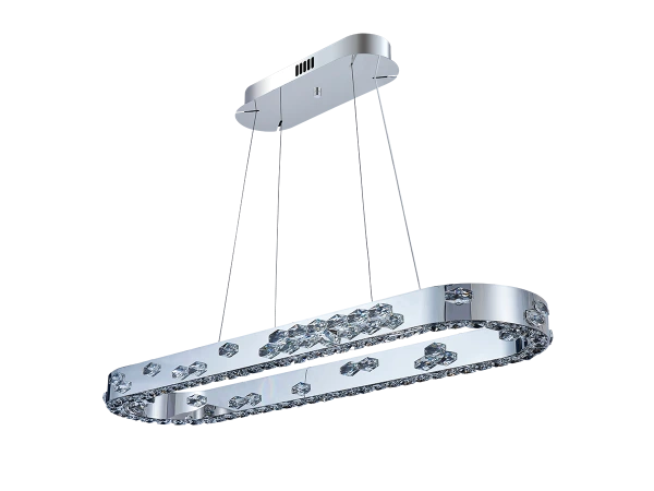 CLARIS hängender Kristallkronleuchter 1100x320 - V30003