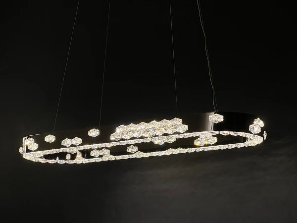 CLARIS hängender Kristallkronleuchter 1100x320 - V30003 4