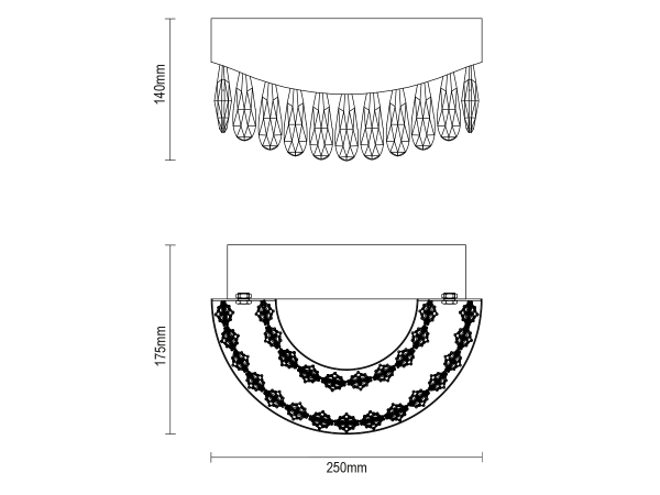 AURORA Wandleuchte aus Kristall - V30081 5