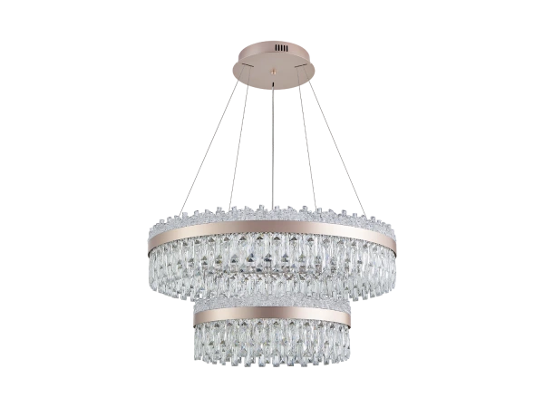 ROCOCO Kristall-Hängeleuchter 800+500 – V30104