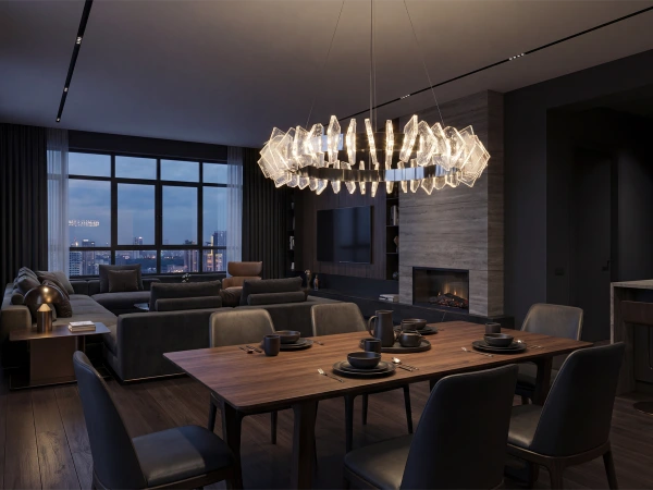 PIKASO hängender Kristallkronleuchter 800 - V30024 4