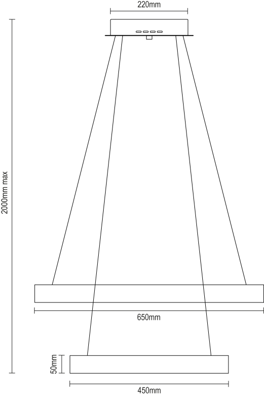 PATRIOT Hängeleuchte 450+650 – V10221 7