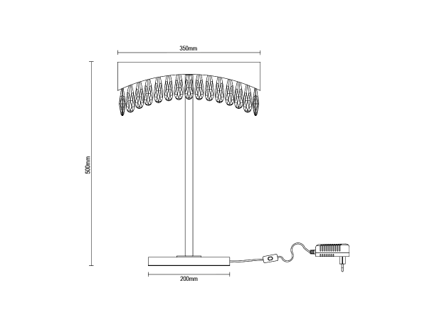 AURORA Tischleuchte aus Kristall 500 - V30083 9