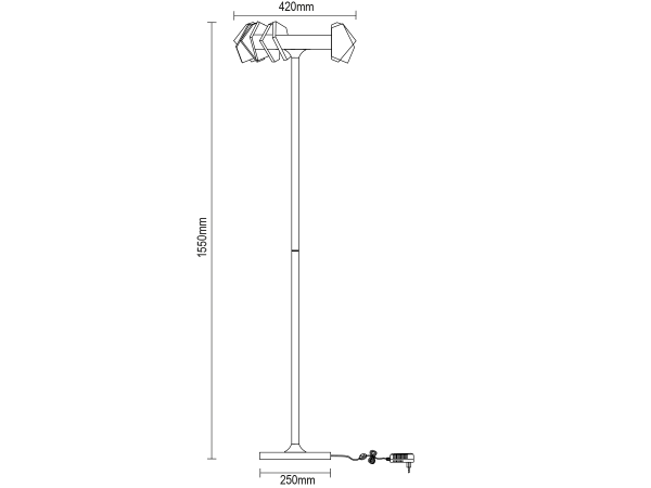 PIKASO Kristall-Stehleuchte 1550 - V30027 11