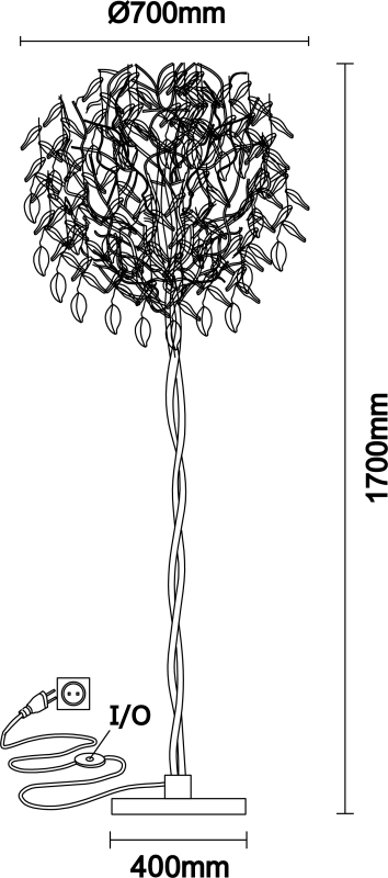 ELYSIA Kristall-Stehleuchte 1700 - V20014 6
