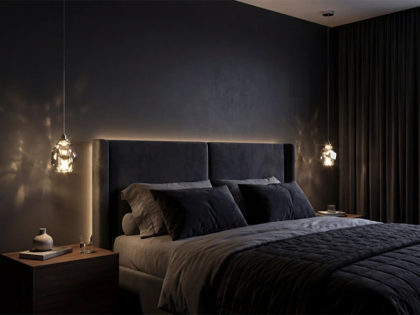 DIAMOR SMOKE Kristall-Hängelampe - V30053 2