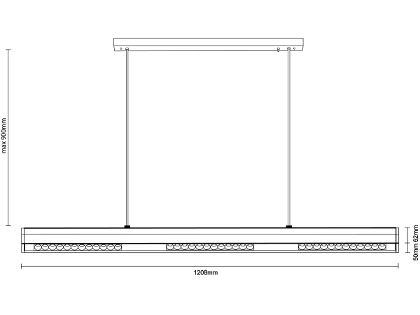 LINIA-Pendelleuchte 1200 - 10002 6