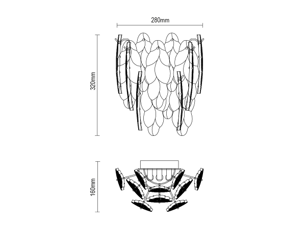 CHOREO Wandleuchte - V20119 10