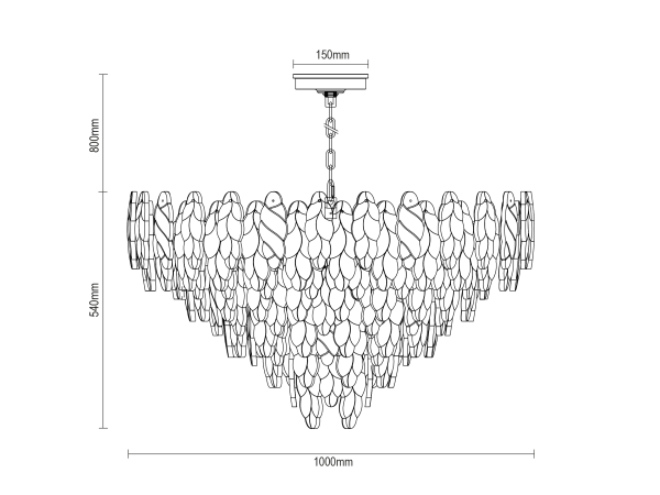 CHOREO Hängekronleuchter 1000 - V20117 11