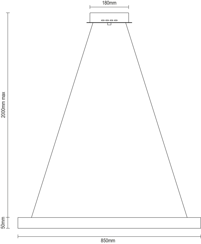 PATRIOT Hängeleuchte 850 – V10234 16