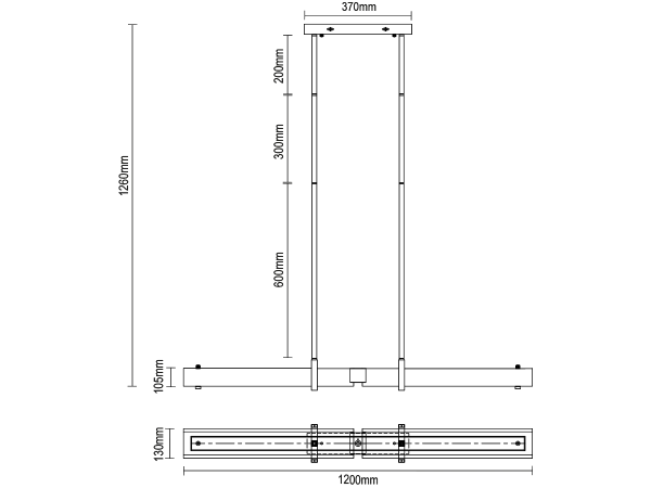 CORTEZA Hängekronleuchter 1200 - V30032 6