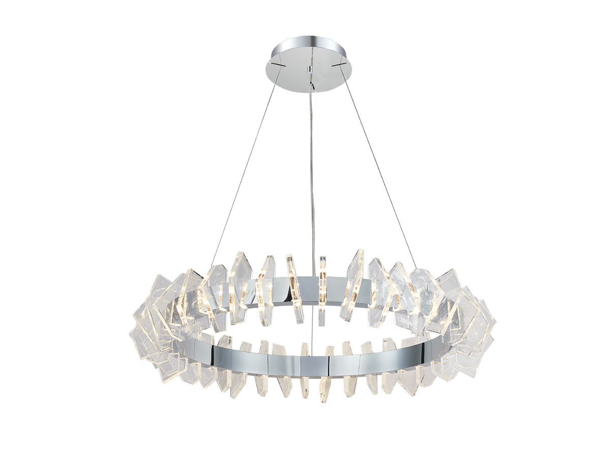 Moderne Beleuchtung mit markantem Glaselement für stilvolle Interieurs.